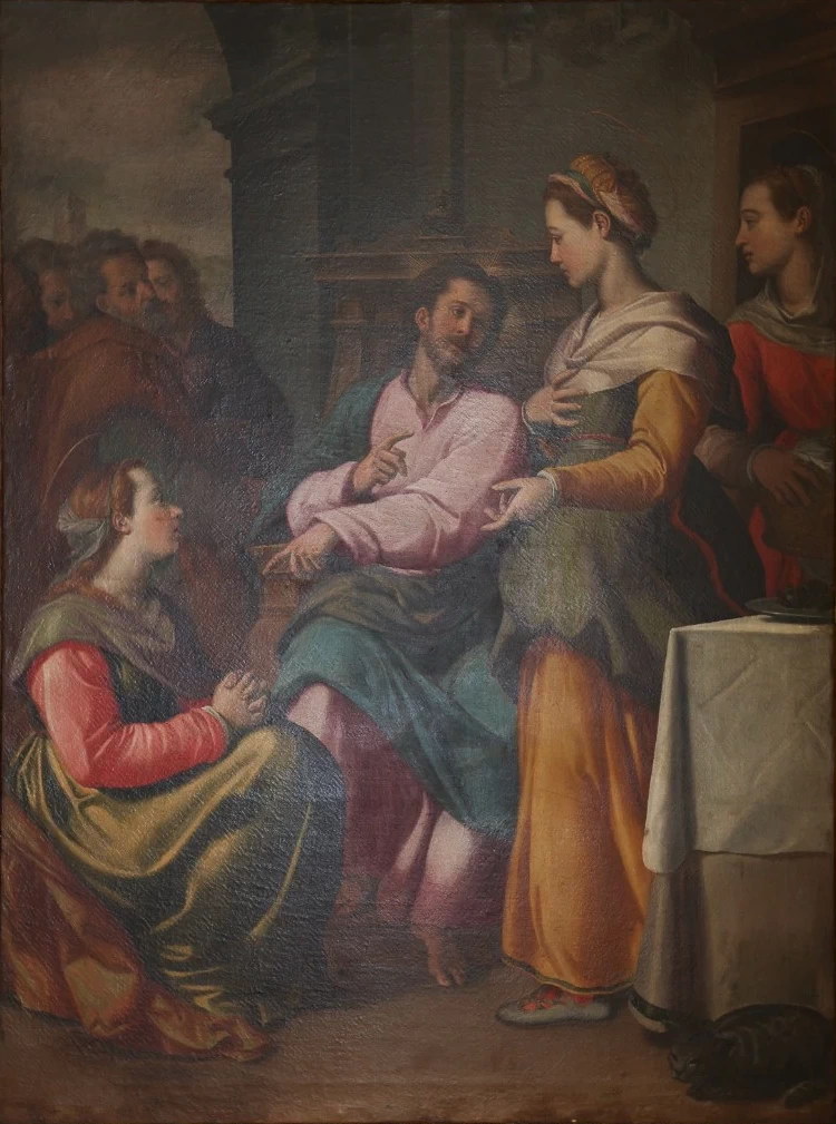 Gesù Cristo in casa di Marta e Maria di Betania